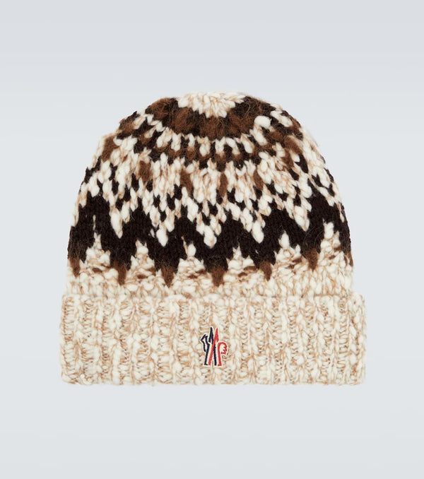 Moncler Grenoble Jacquard wool-blend beanie