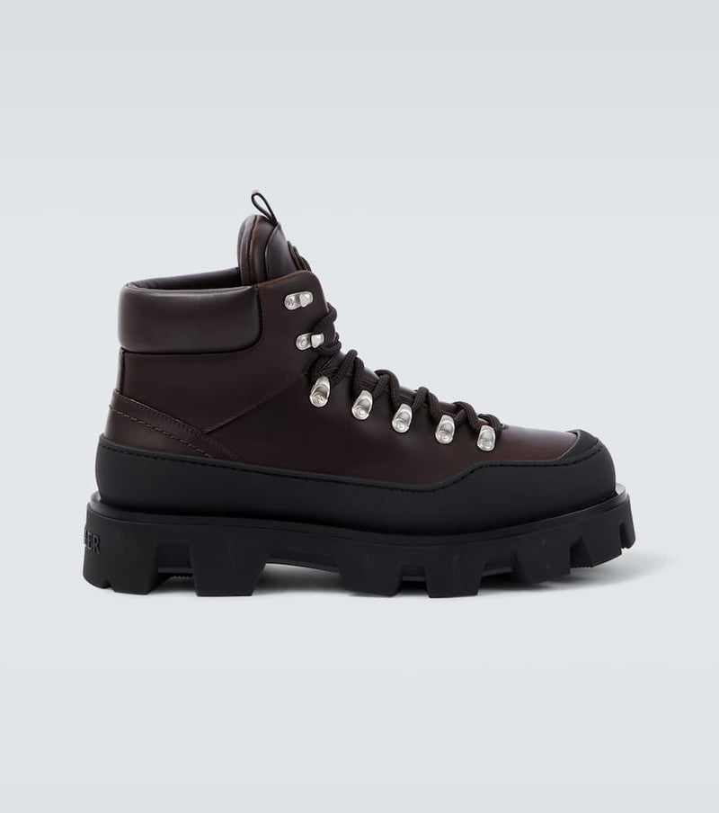 Moncler Peak Trek leather hiking boots