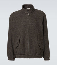 Auralee Wool, alpaca, and silk tweed blouson jacket