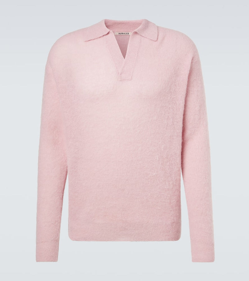 Auralee Alpaca-blend sweater