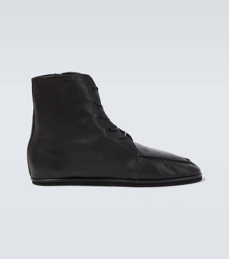 Auralee Leather Derby boots