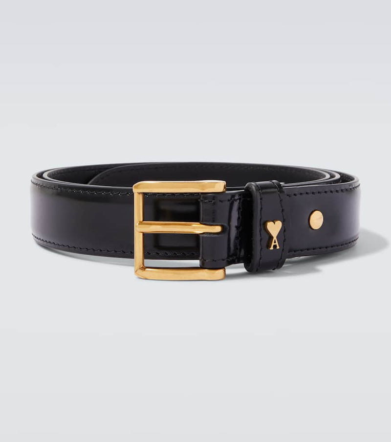 Ami Paris Paris Paris leather belt