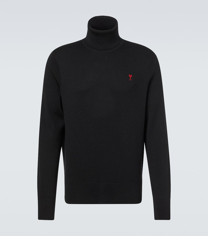 Ami Paris Ami de Cour wool turtleneck sweater
