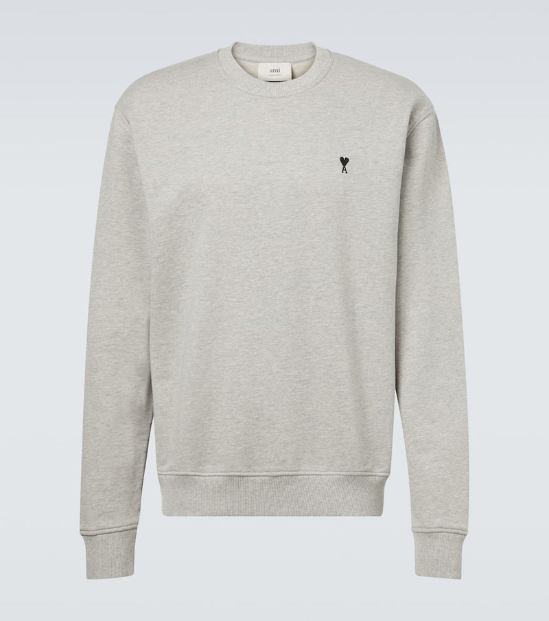 Ami Paris Ami de Cour cotton fleece sweatshirt