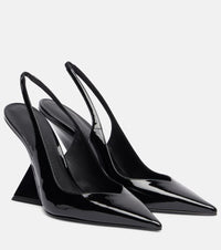 The Attico Cheope 105 leather slingback mules
