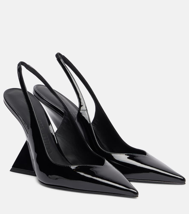 The Attico Cheope 105 leather slingback mules