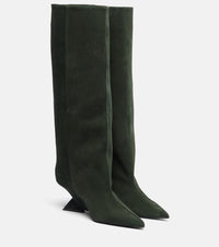 The Attico Cheope 105 suede knee-high boots