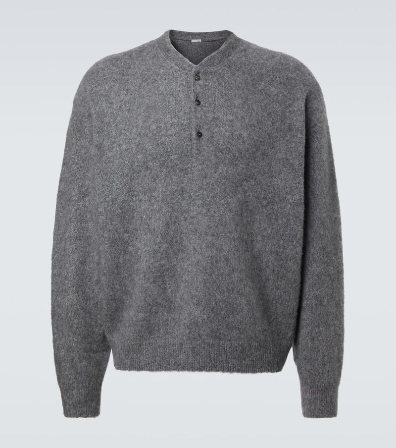 A. Presse Cashmere Henley sweater