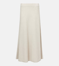 Lisa Yang Torie high-rise cashmere maxi skirt