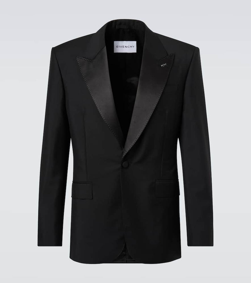 Givenchy Wool and mohair tuxedo jacket
