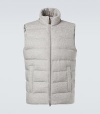 Herno Down-paneled silk and cashmere vest
