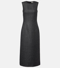 Emilia Wickstead Hartley houndstooth wool-blend midi dress