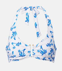 Heidi Klein Palm Beach printed bikini top
