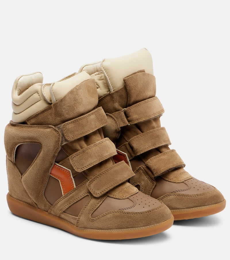 Isabel Marant Bekett suede wedge sneakers