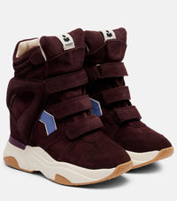 Isabel Marant Balskee suede high-top platform sneakers