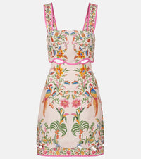 Farm Rio Floral linen minidress