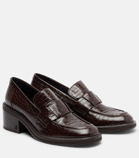 Jimmy Choo Tylor 60 croc-effect leather loafers