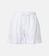 Heidi Klein White Bay linen shorts
