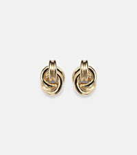 Stone and Strand 14kt gold earrings