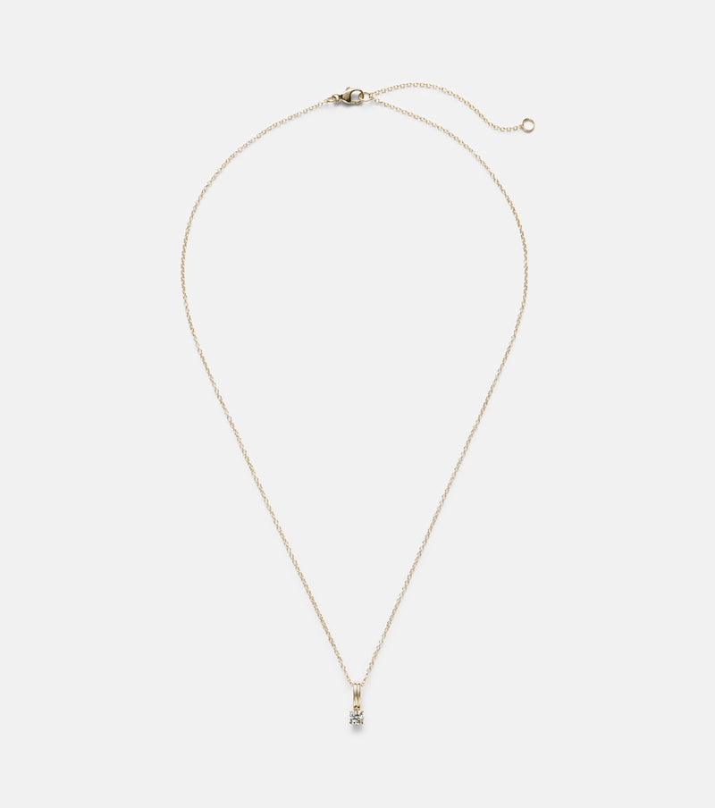 Stone and Strand 14kt gold charm necklace with diamonds