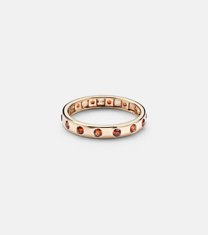 Stone and Strand 10kt gold ring with garnet