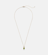 Stone and Strand 14kt gold chain necklace with tourmaline