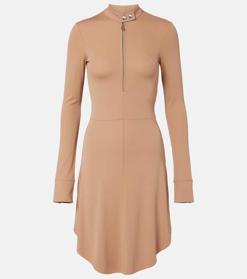 Courreges Biker crepe jersey minidress