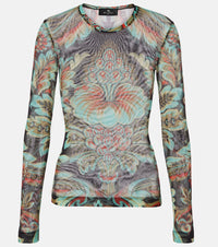 Etro Printed jersey top