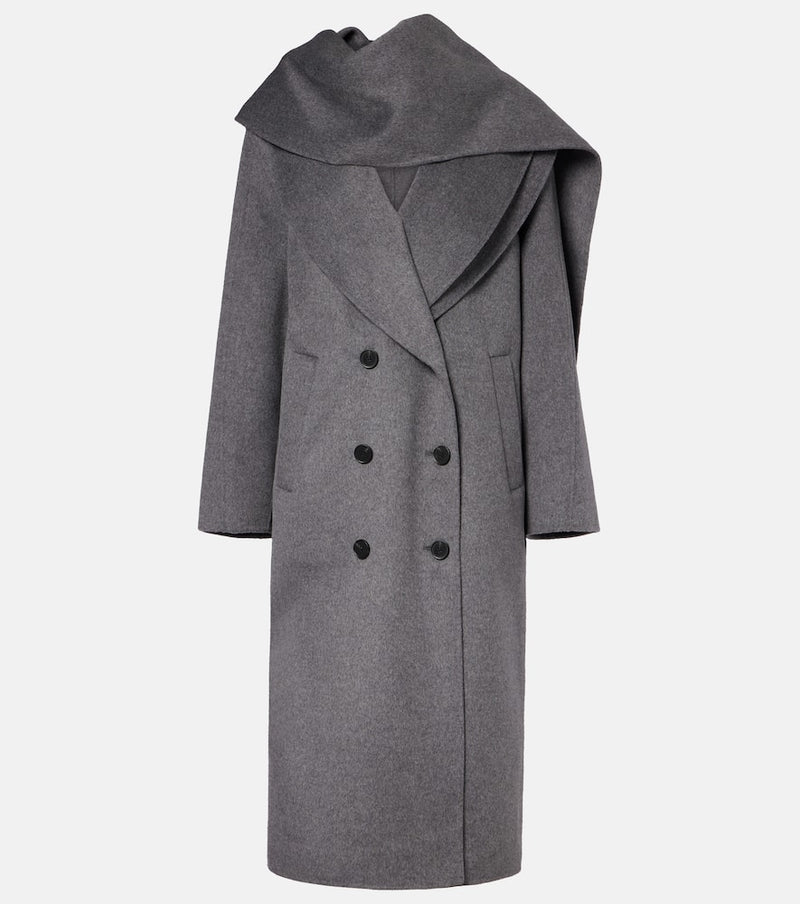 Rohe Scarf-detail wool and cashmere coat