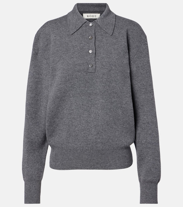 Rohe Wool and cashmere polo sweater