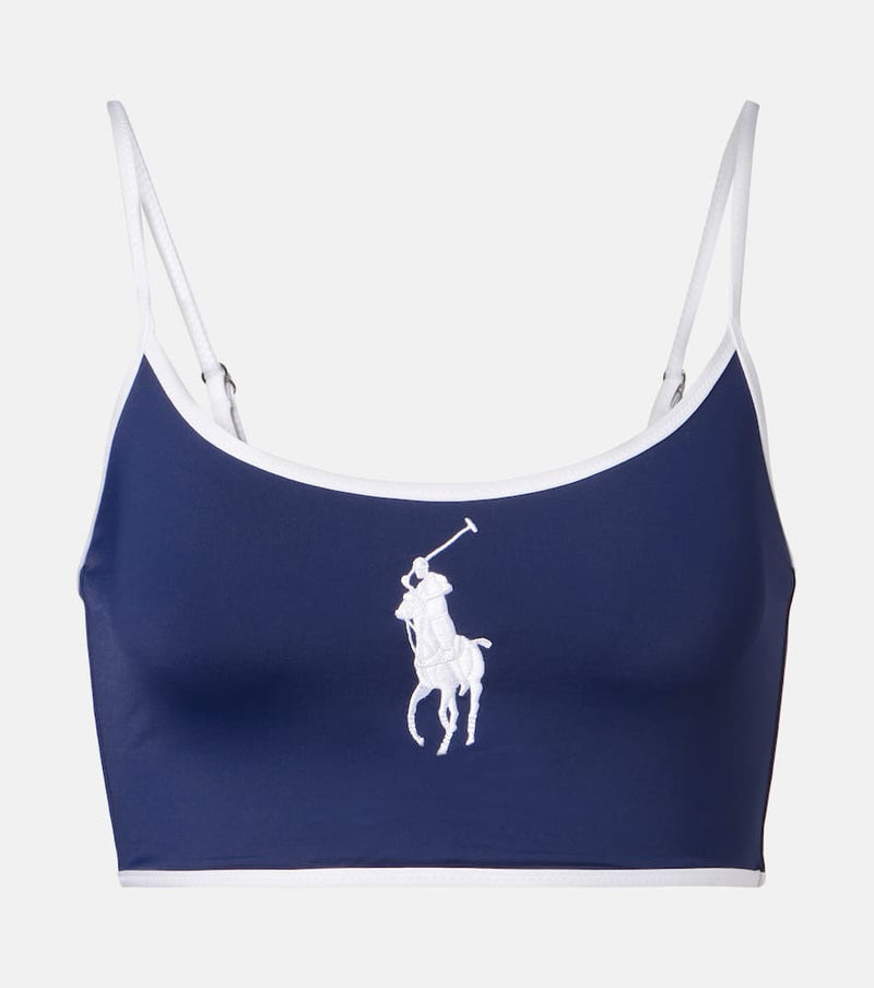 Polo Ralph Lauren Crop Cami logo bikini top