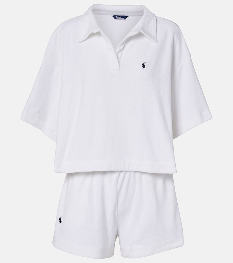 Polo Ralph Lauren Cotton terry polo shirt and shorts set