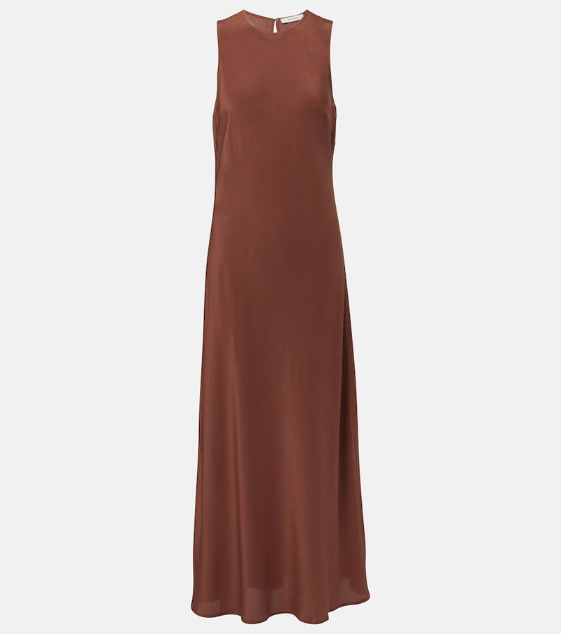 Asceno Valencia silk crepe maxi dress