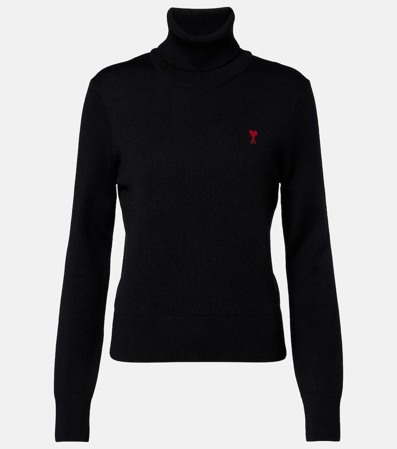 Ami Paris Ami de Cour wool turtleneck sweater