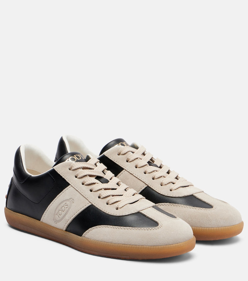 Tod\'s Tabs leather and suede sneakers
