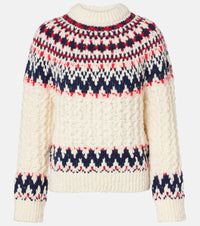 Moncler Grenoble Jacquard wool-blend sweater