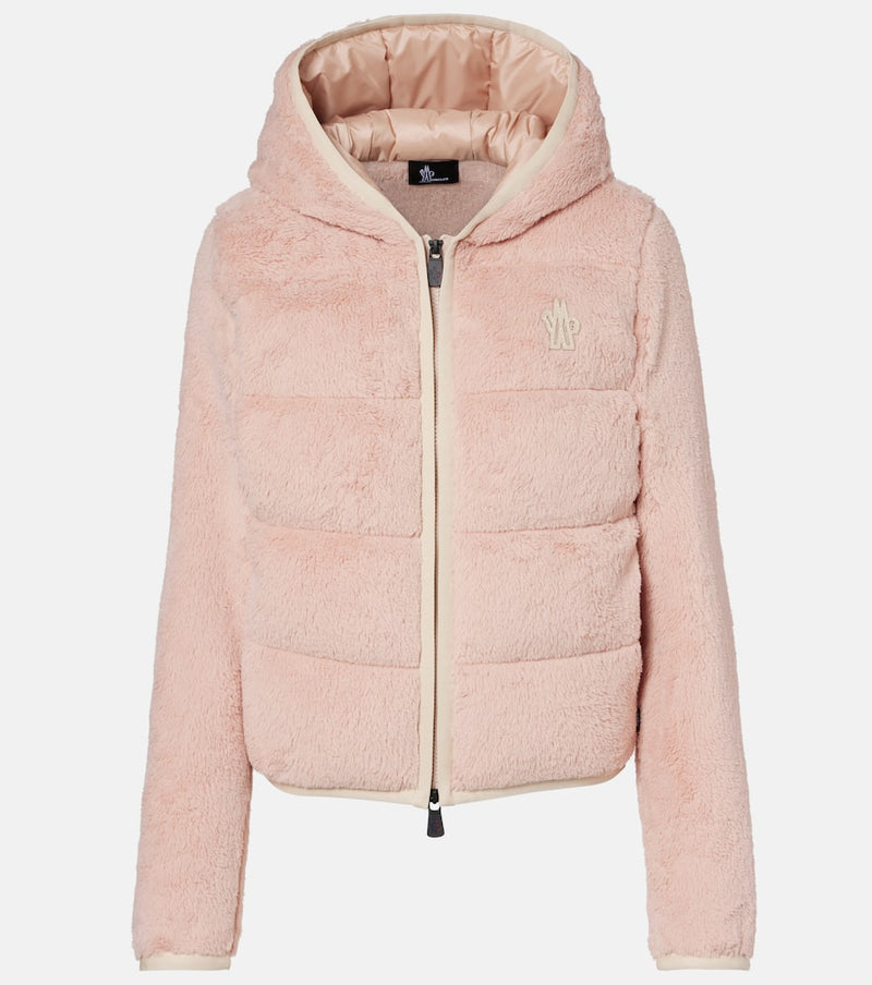 Moncler Grenoble Down-paneled zip-up hoodie