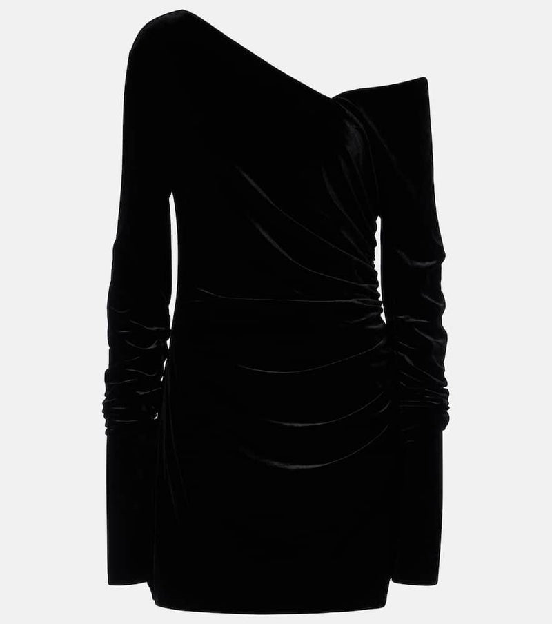 SIR Ettore ruched velvet minidress