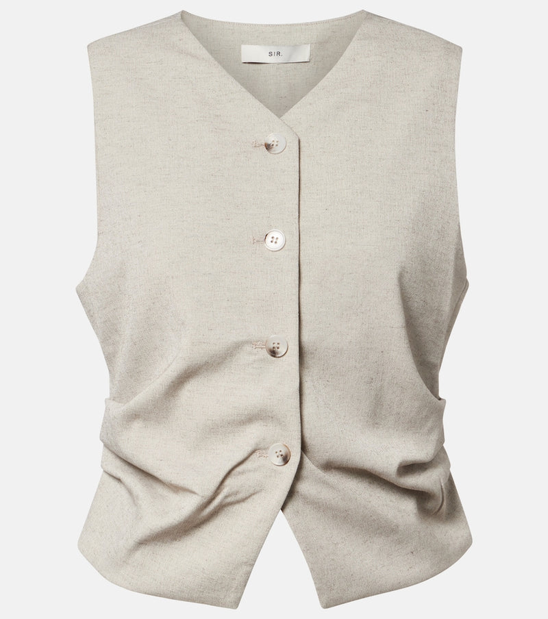 SIR Leone draped vest