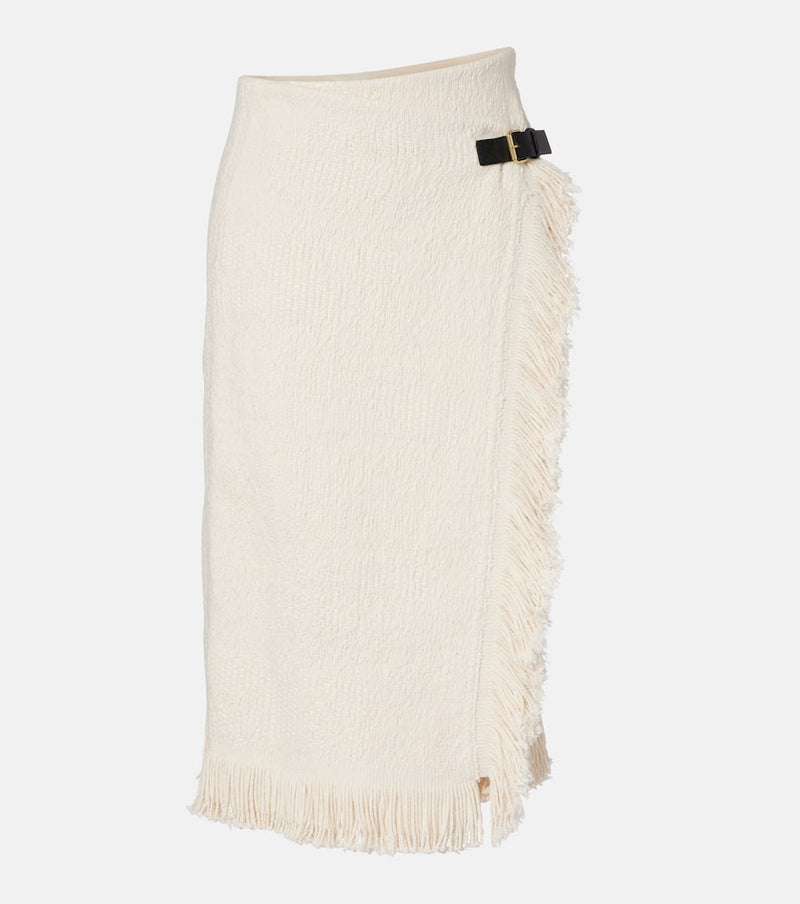 Isabel Marant Galla cotton and linen midi skirt