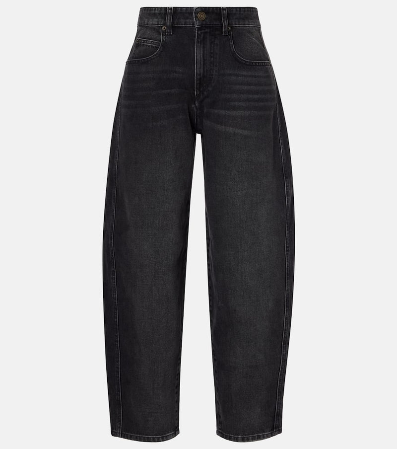 Isabel Marant Oriane mid-rise barrel-leg jeans