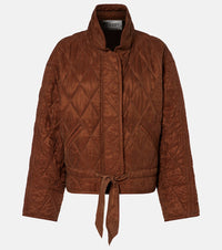 Marant Etoile Zakiane quilted satin jacket