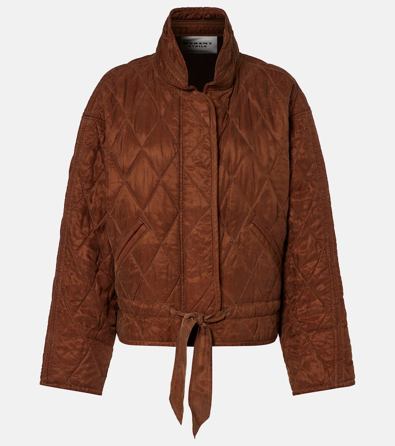 Marant Etoile Zakiane quilted satin jacket