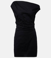 Staud Phare ruched cotton poplin minidress