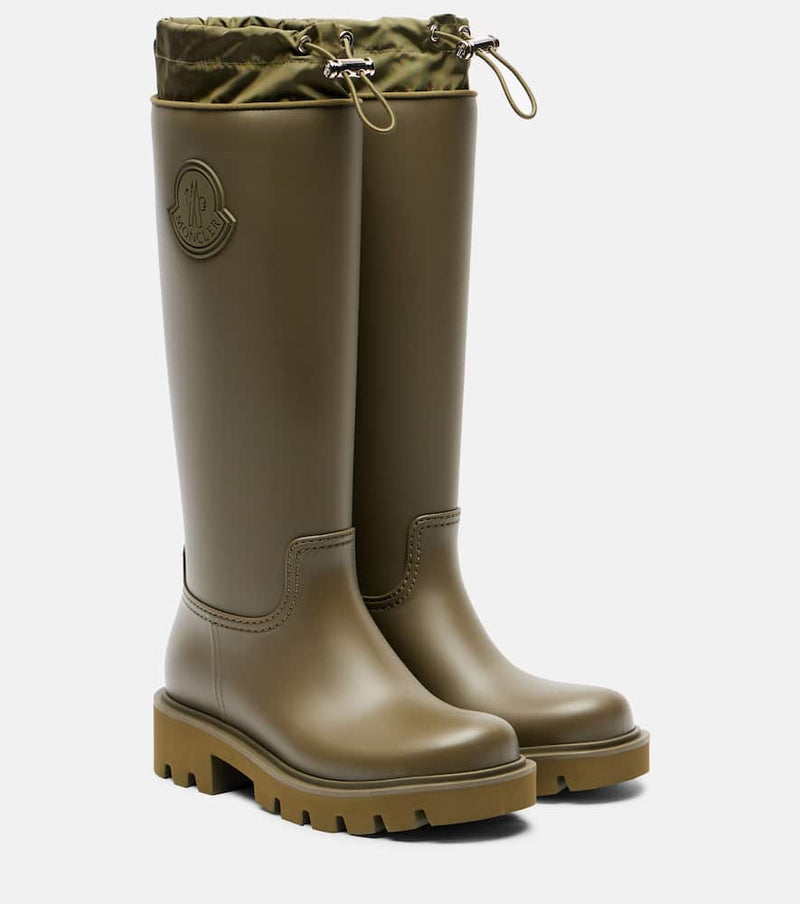 Moncler Kickstream logo rain boots