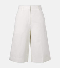 Toteme Cotton and linen Bermuda shorts