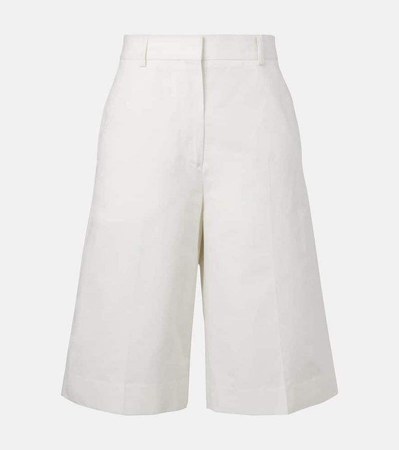 Toteme Cotton and linen Bermuda shorts