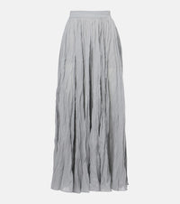 Toteme Plisse cotton-blend maxi skirt