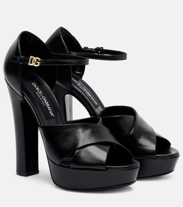 Dolce & Gabbana Leather platform sandals