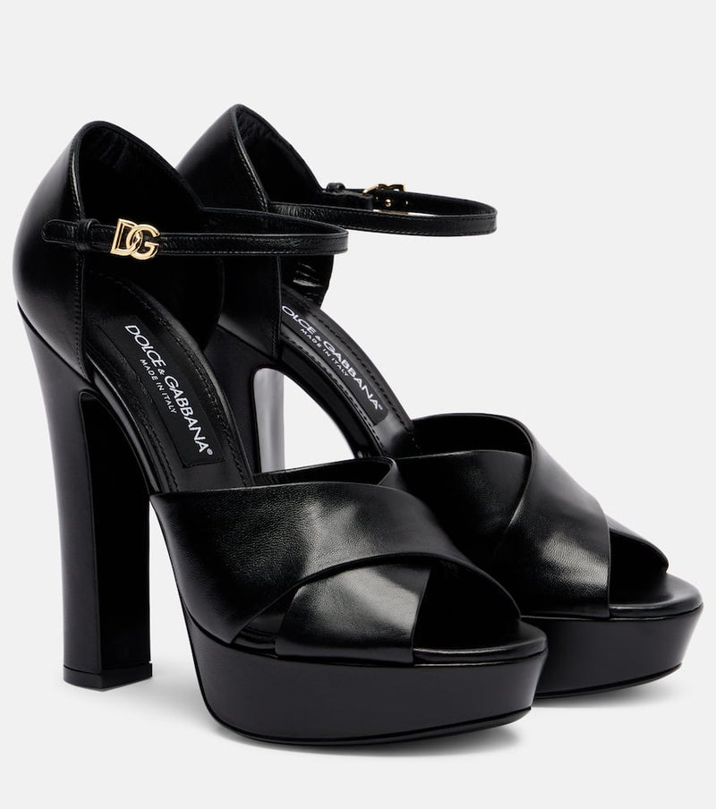 Dolce & Gabbana Leather platform sandals